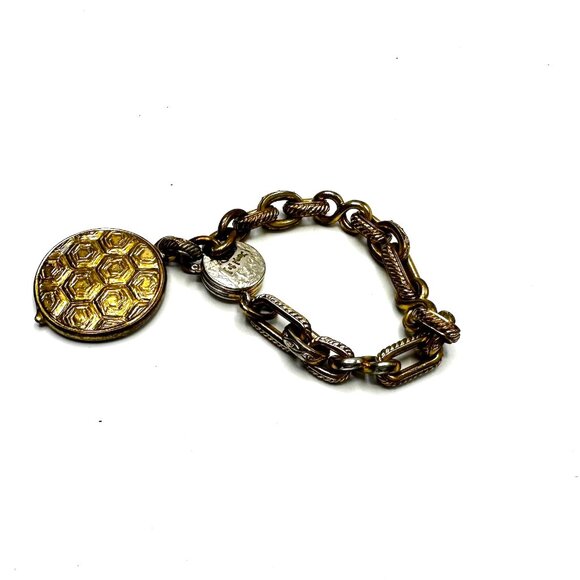 1990s Yves Saint Laurent Tortoiseshell Statement Bib Necklace & Bracelet Set - Picture 10 of 16